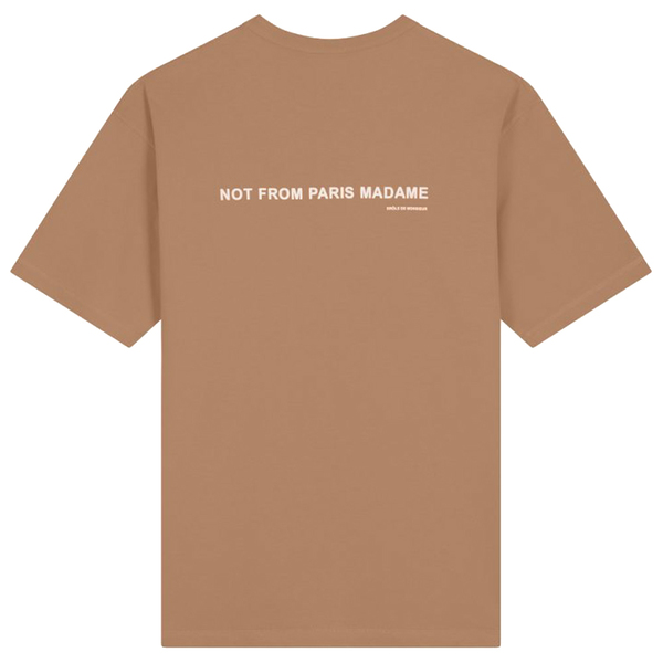 Drole De Monsieur Logo Classic T Shirt Taupe Garmentory