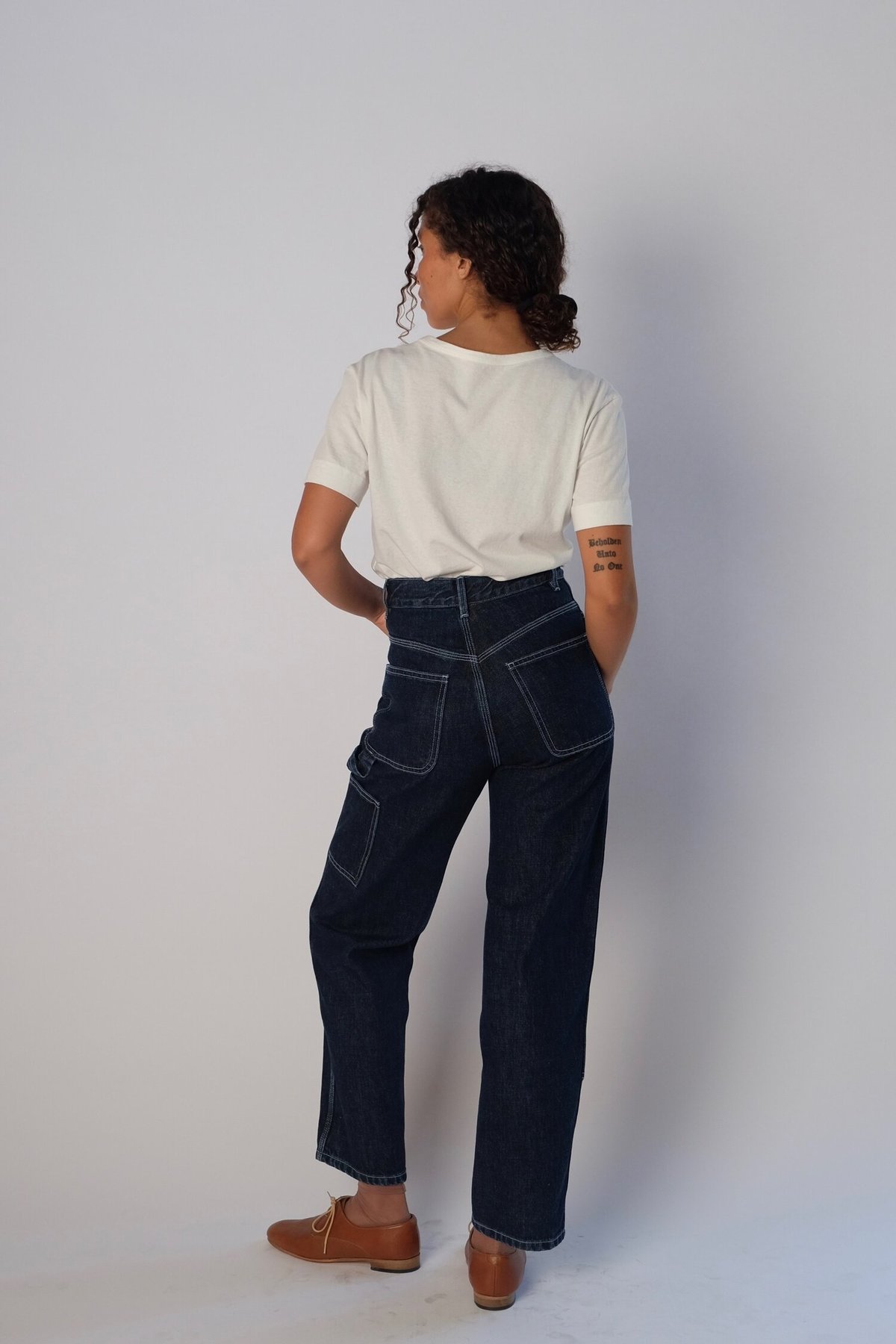 Jesse Kamm Patchfront Handy Pants - Dark Blue Japanese Denim