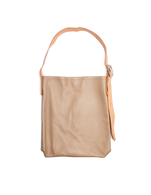 Hender Scheme Leather One Side Belt Bag - Beige | Garmentory