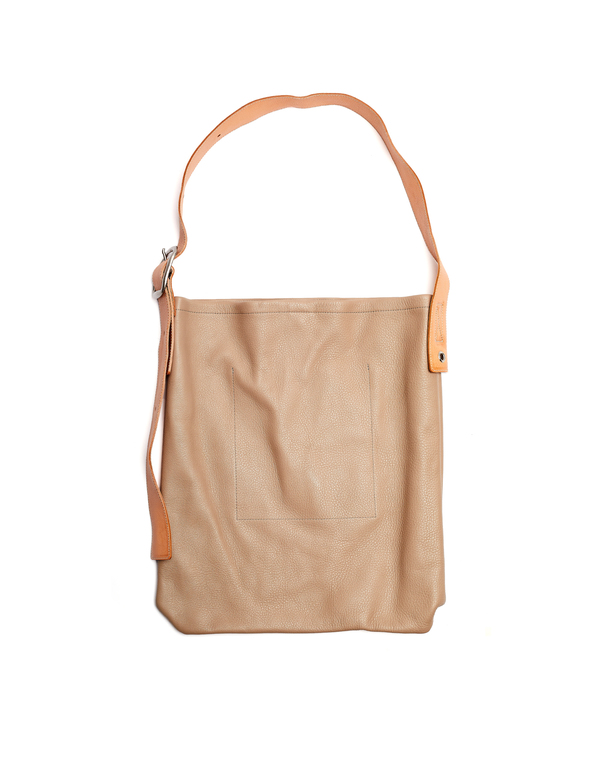 Hender Scheme Leather One Side Belt Bag - Beige | Garmentory