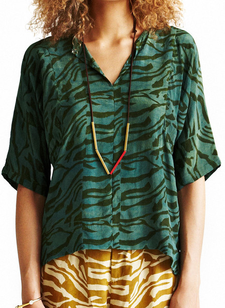 Seek Arya Landscape Top in Verdant Green Seek Arya Landscape Top in Verdant Green