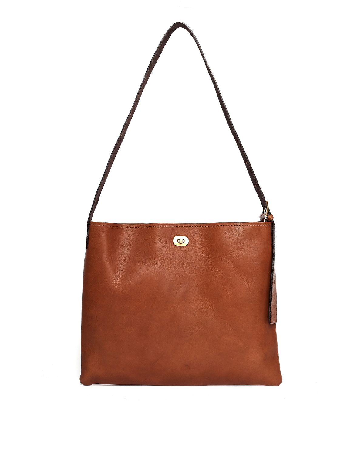 Hender Scheme Twist Buckle Bag - Brown Leather | Garmentory
