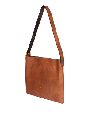 Hender Scheme Twist Buckle Bag - Brown Leather | Garmentory