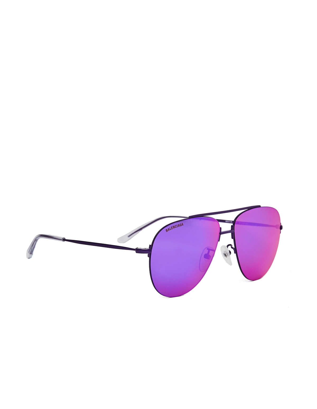 Balenciaga Purple Invisible Aviator Sunglasses | Garmentory