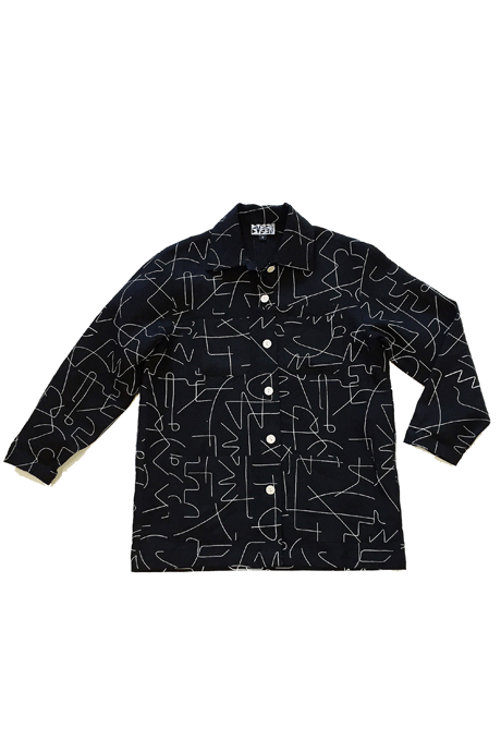 Dusen Dusen Black Wire Linen Jacket Dusen Dusen Black Wire Linen Jacket