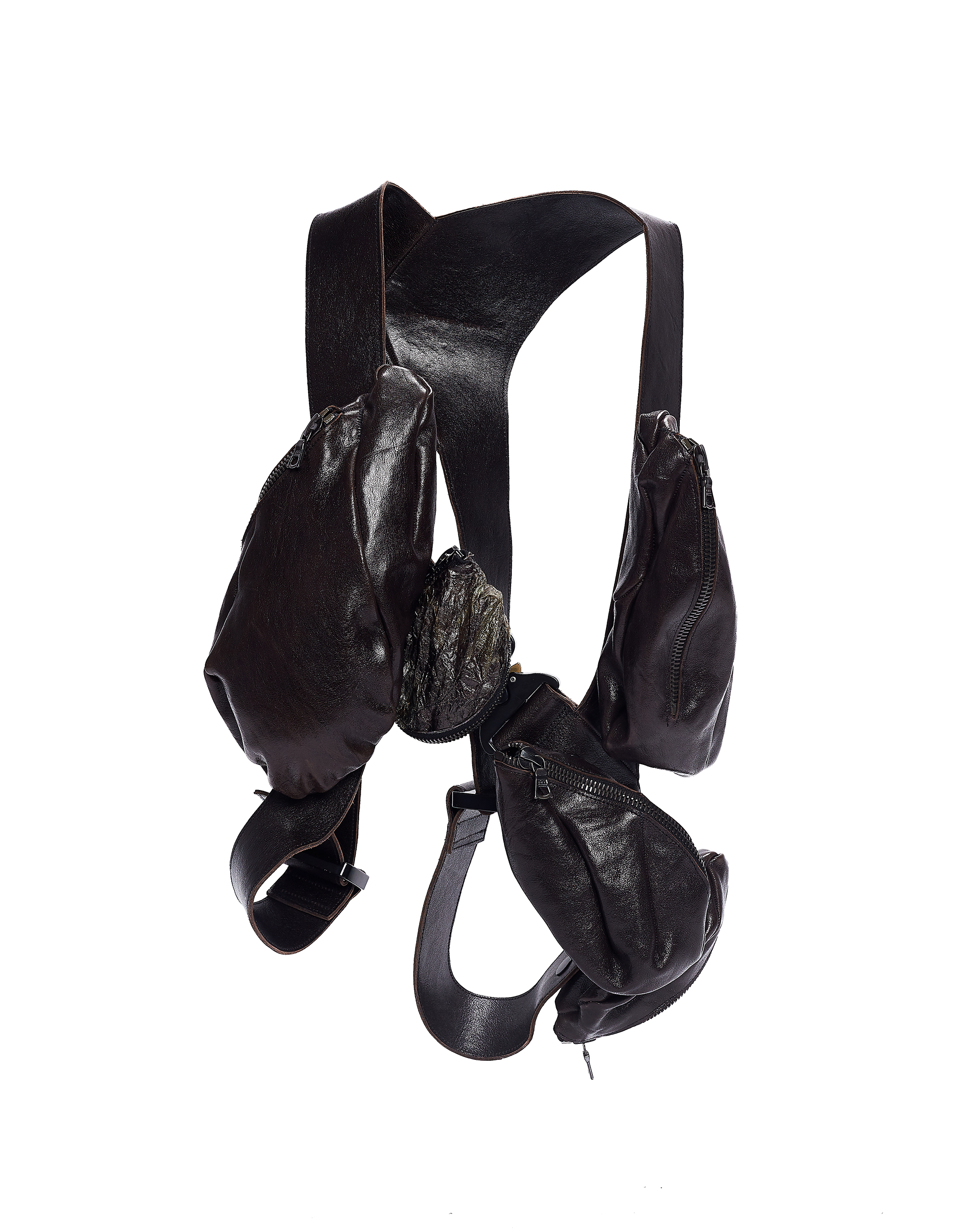 Leon Emanuel Blanck Pocket Vest Bag - Black Multi | Garmentory