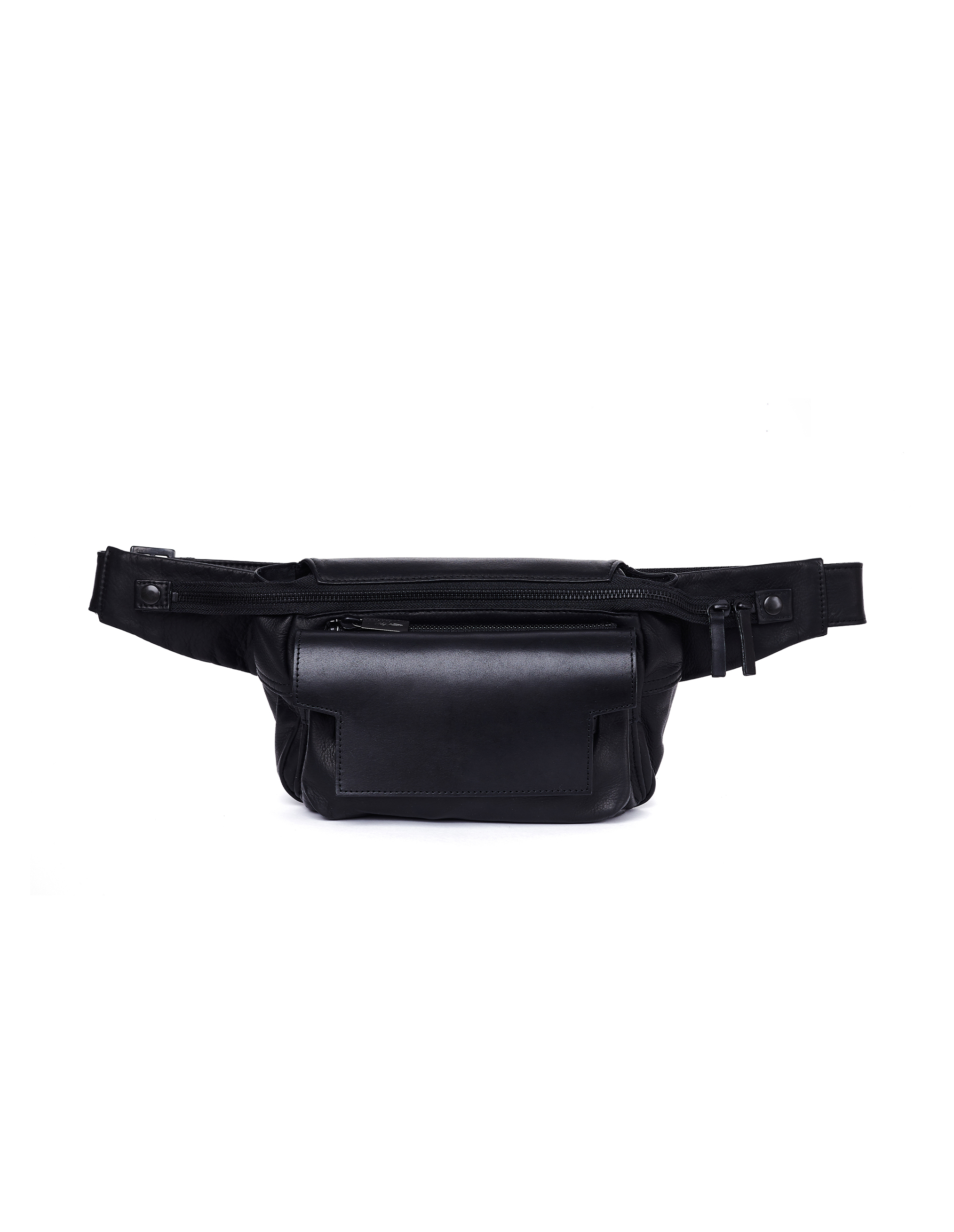 Yohji Yamamoto Leather Waist Bag - Black | Garmentory