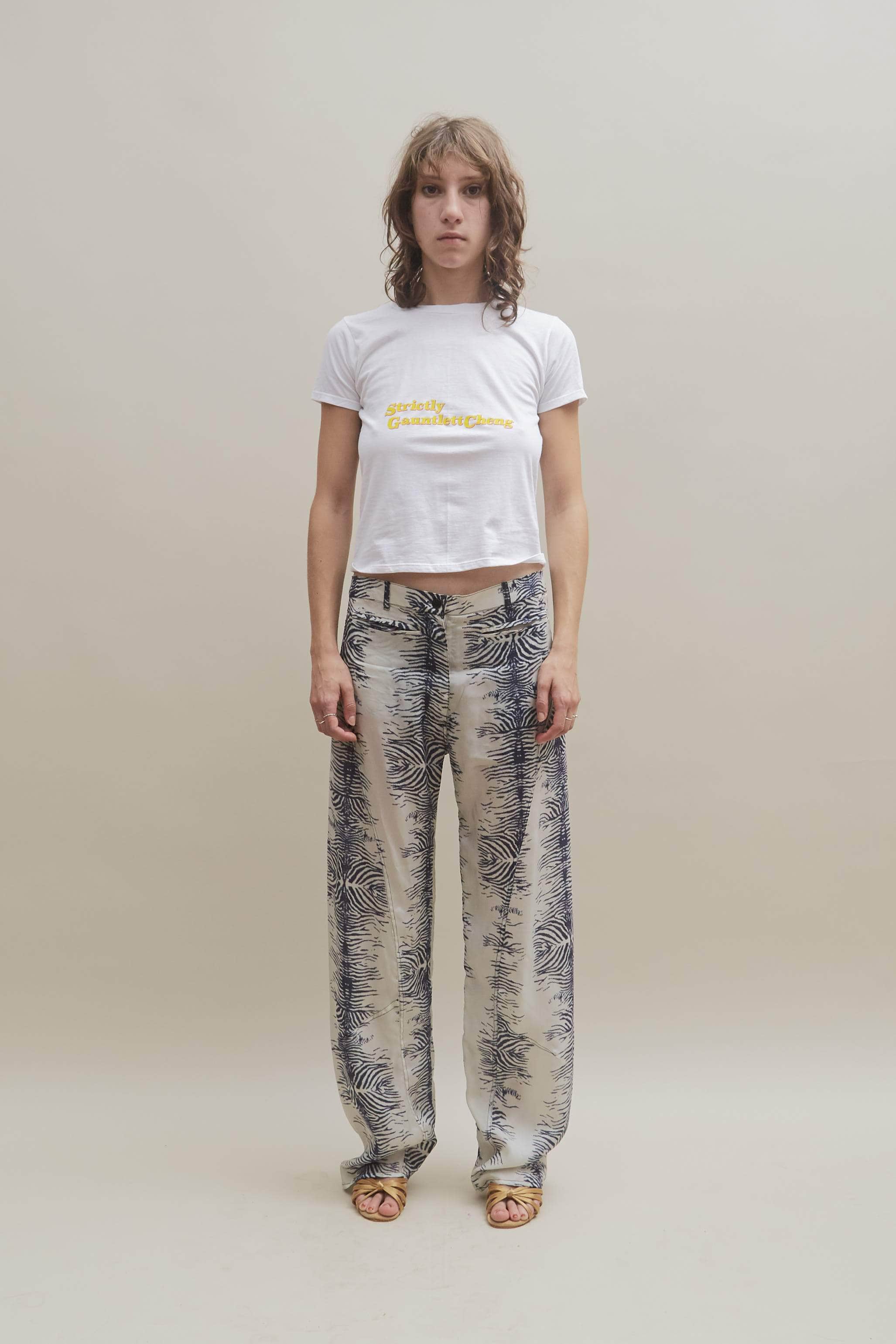 Gauntlett Cheng Zebra Panelled Pant - Zebra | Garmentory