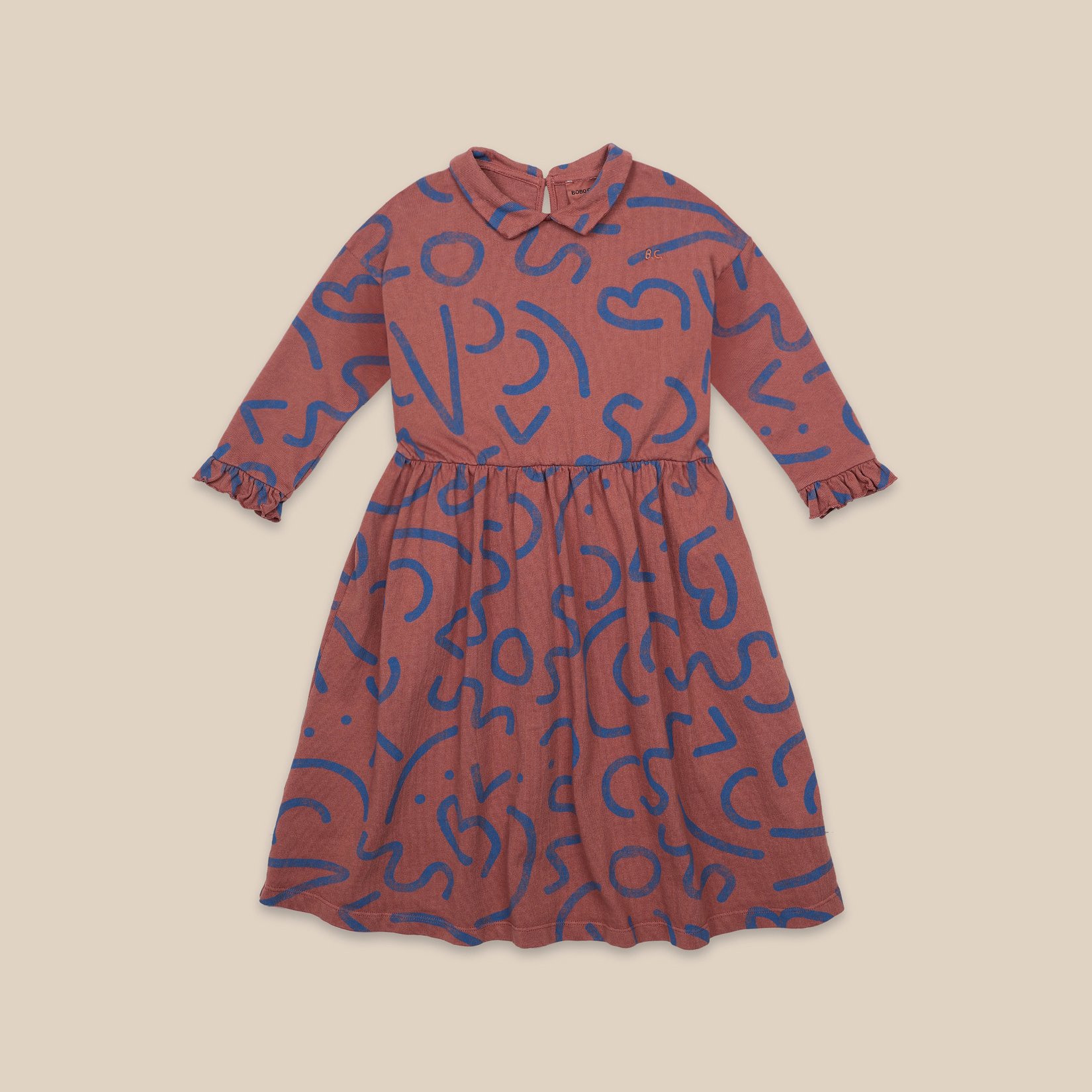 chinese dress ladies Abstract Curve Lines Surplice Longsleeve Maxi Dress – Nyere Style
