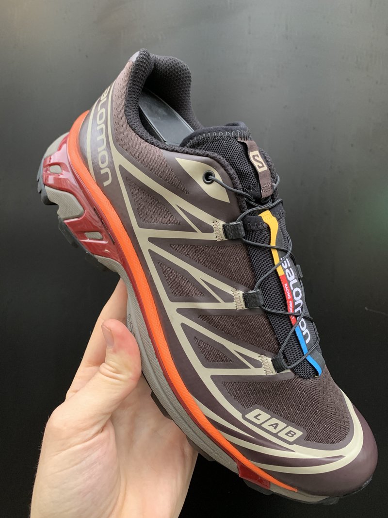 SALOMON XT-6 ADV sneakers - Shale/Chocolate Plum | Garmentory SALOMON XT-6 ADV sneakers - Shale/Chocolate Plum | Garmentory