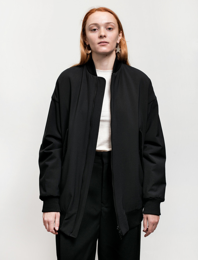 Y’s ヨウジヤマモト Lightweight Bomber Jacket Ys by Yohji Yamamoto Womens Bomber Jacket | Garmentory