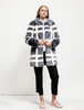 Shrimps Womens Edith Coat Flint/Cream - Thumbnail 1