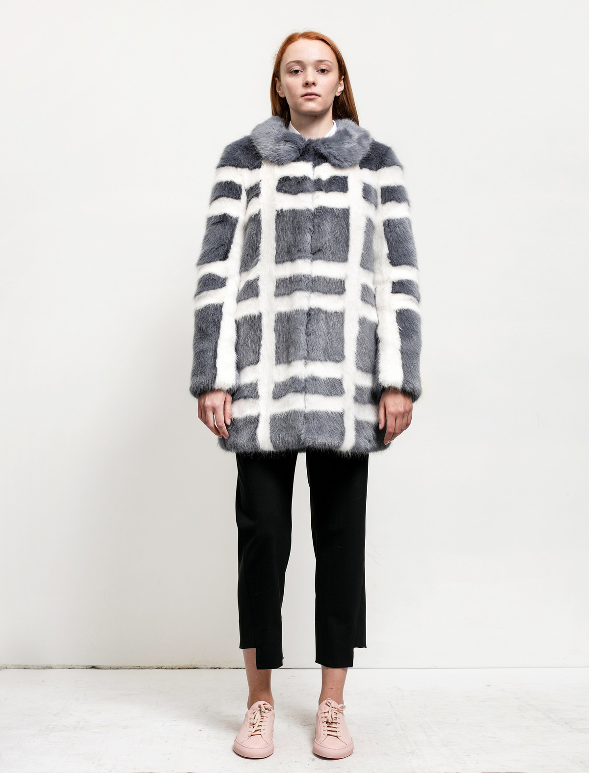 Shrimps Womens Edith Coat Flint/Cream - Image 3 of 7