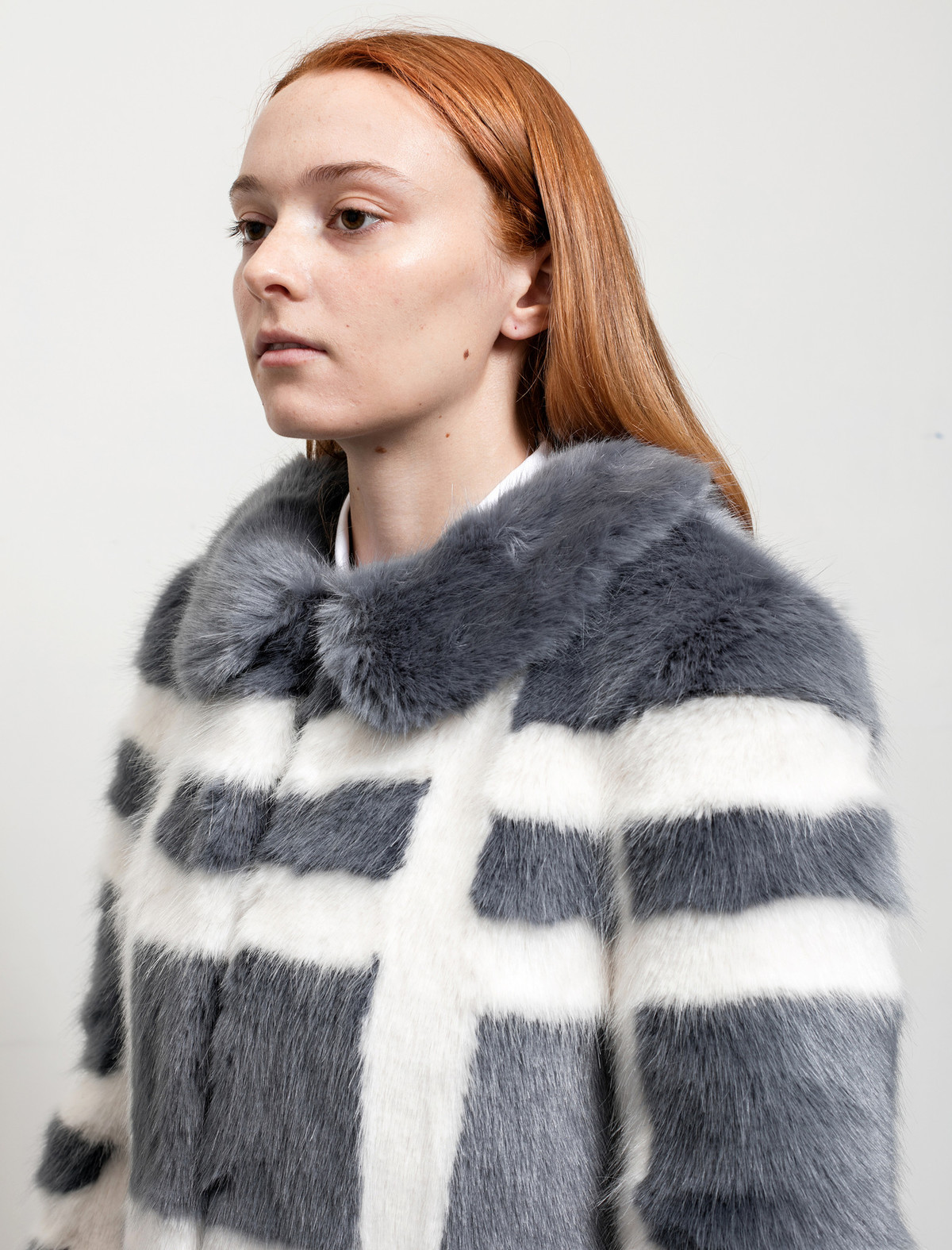 Shrimps Womens Edith Coat Flint/Cream - Image 5 of 7