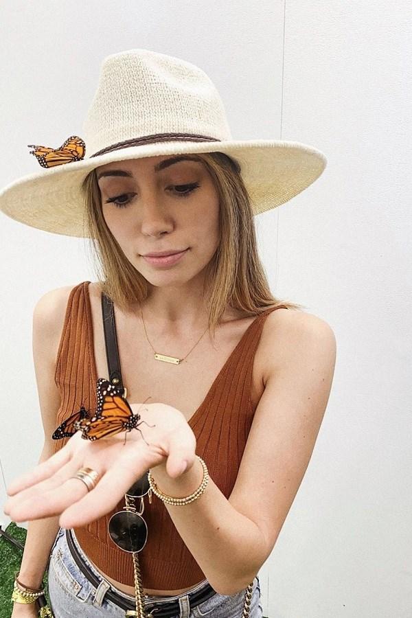 OLIVE & PIQUE Packable Colette Fedora Hat Olive & Pique Emerson Rancher Hat-Ivory – Franklin Sunset main image 4