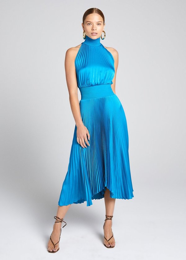 alc renzo dress blue A.L.C. Renzo Dress - Cerulean