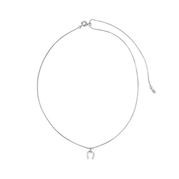 Jenny Bird Horseshoe Charm Necklace - Silver Jenny Bird Horseshoe Charm Necklace - Silver
