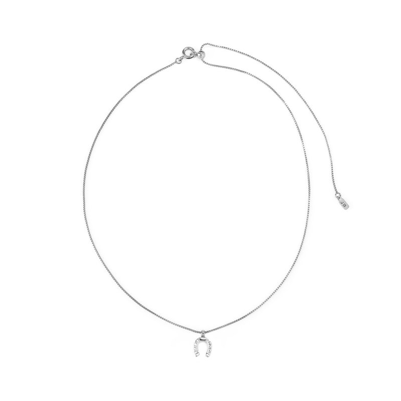 Jenny Bird Horseshoe Charm Necklace - Silver Jenny Bird Horseshoe Charm Necklace - Silver