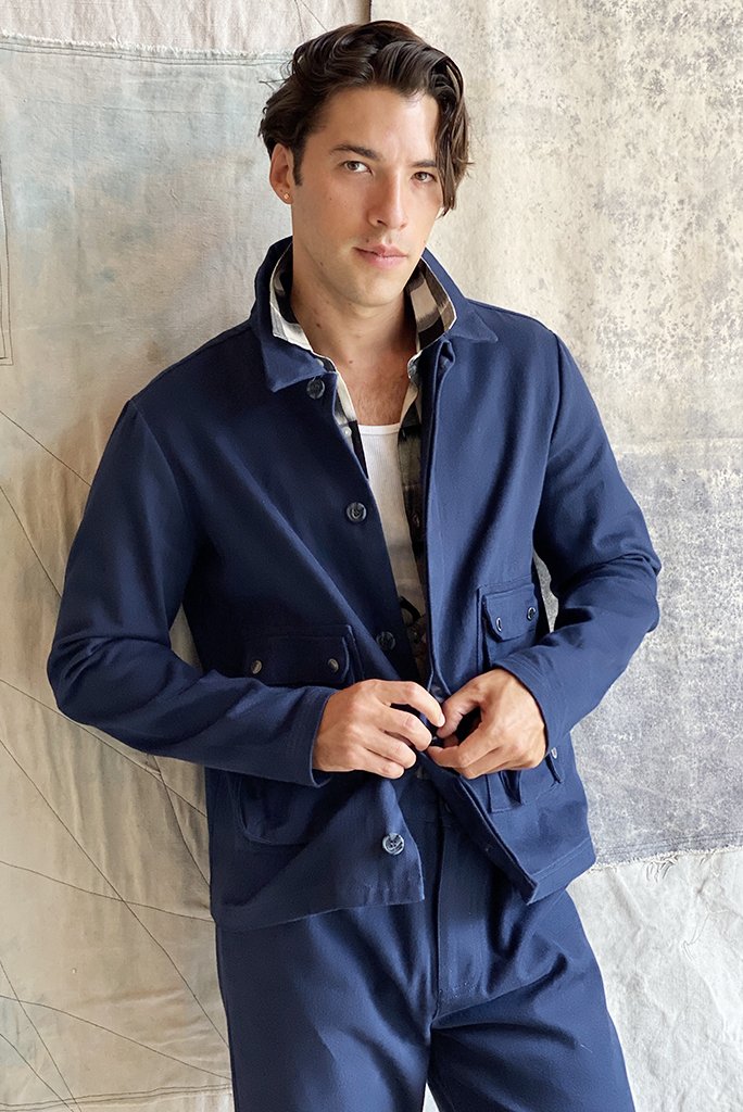 NATIVE YOUTH Patton Jacket Navy Garmentory