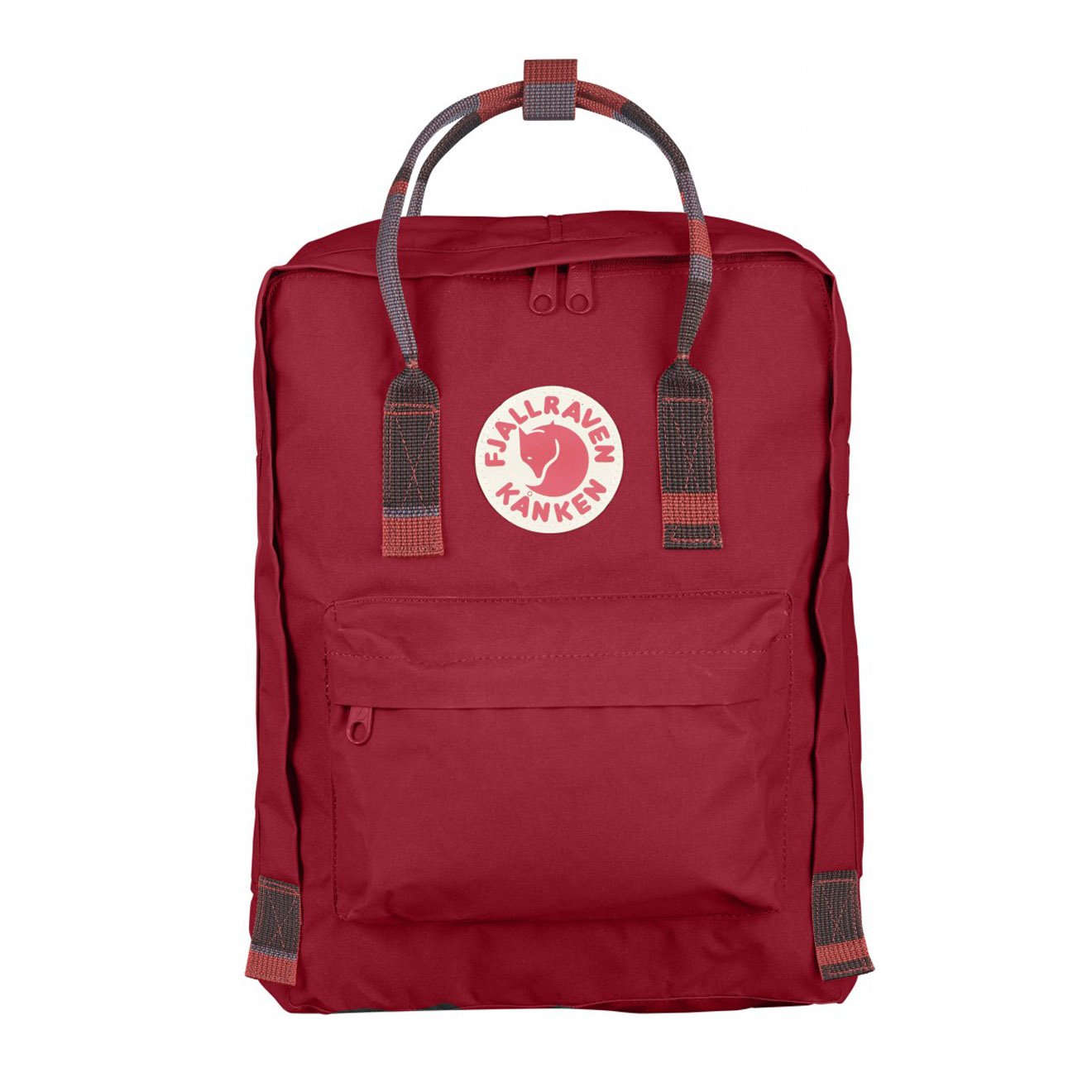 Fjallraven Kanken bag Deep Red/Folk Pattern Garmentory