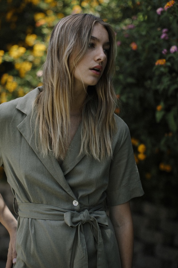 Six Crisp Days Piets Jumpsuit - Olive Six Crisp Days Piets Jumpsuit - Olive