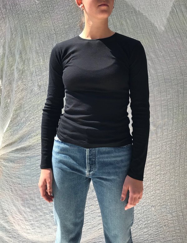 【BASERANGE】Puig Turtle Neck-Cotton Gaze Baserange Puig Cotton Gaze Turtleneck - Turnip Brown | Garmentory