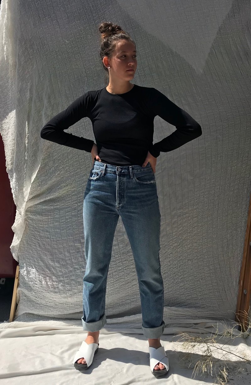 Baserange Puig Long Sleeve/Cotton Gaze - Black | Garmentory
