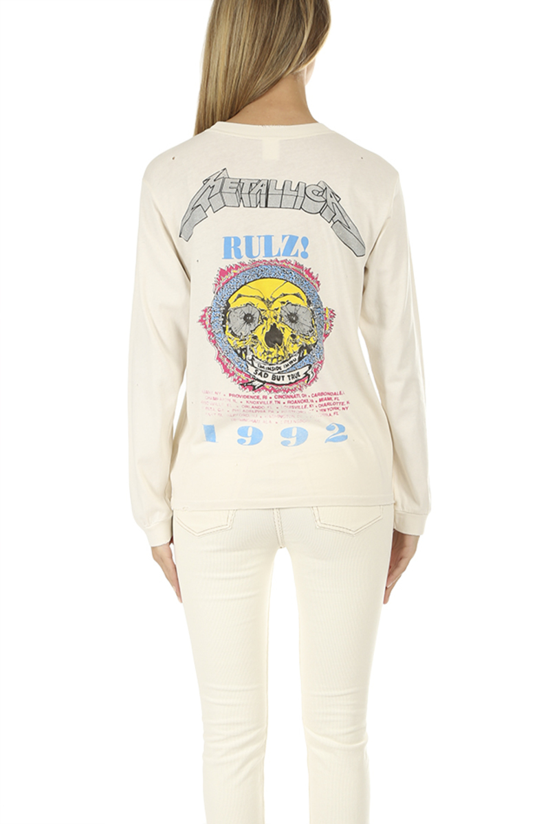 MadeWorn Metallica Rulz Tee - Dirty White | Garmentory