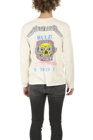 MadeWorn Metallica Rulz Longsleeve - Dirty White | Garmentory