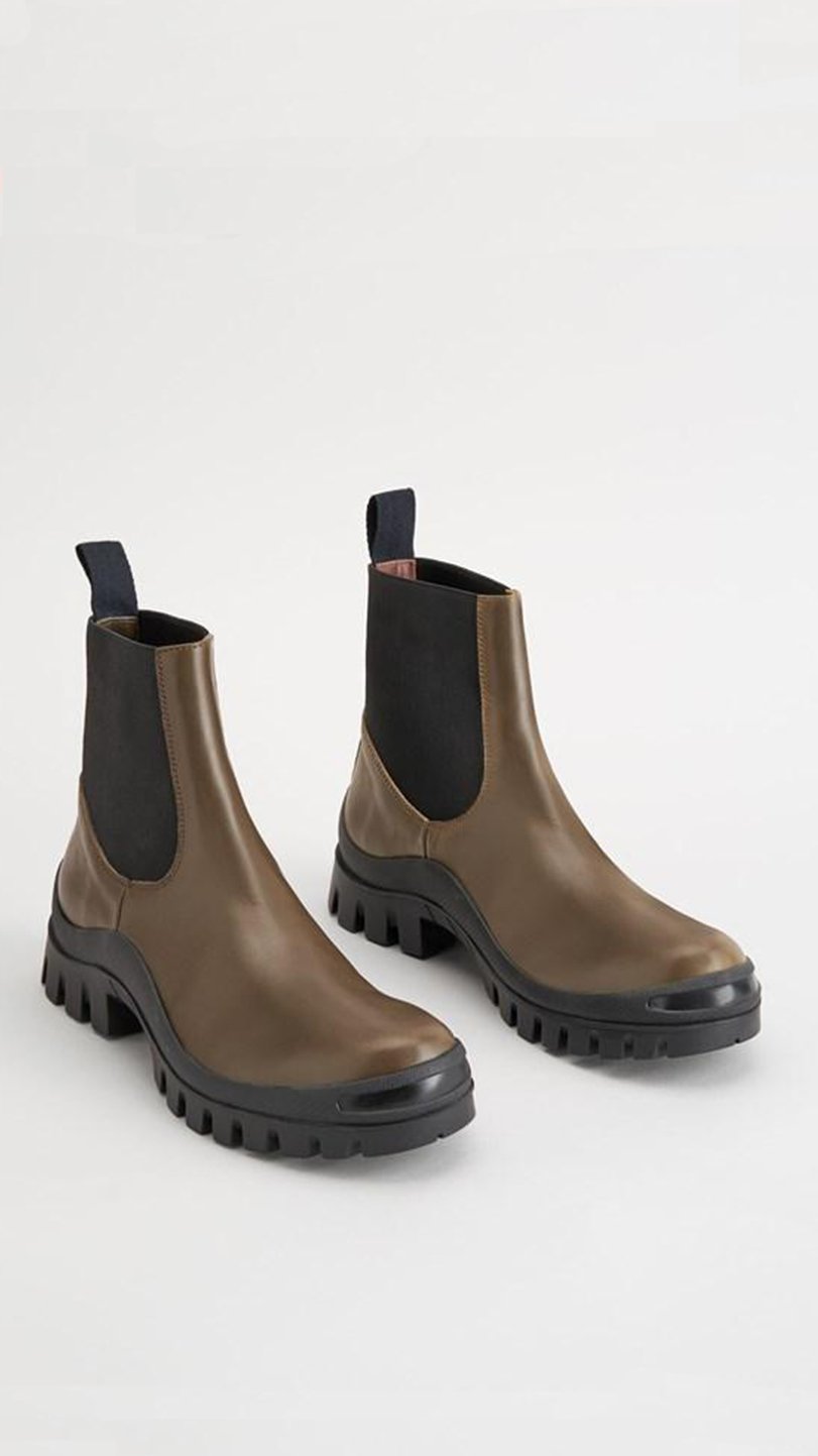 靴 arinamin ATP ATELIER Catania Boots ATP Atelier - Catania Ankle Boots - Khaki brown | Smallable