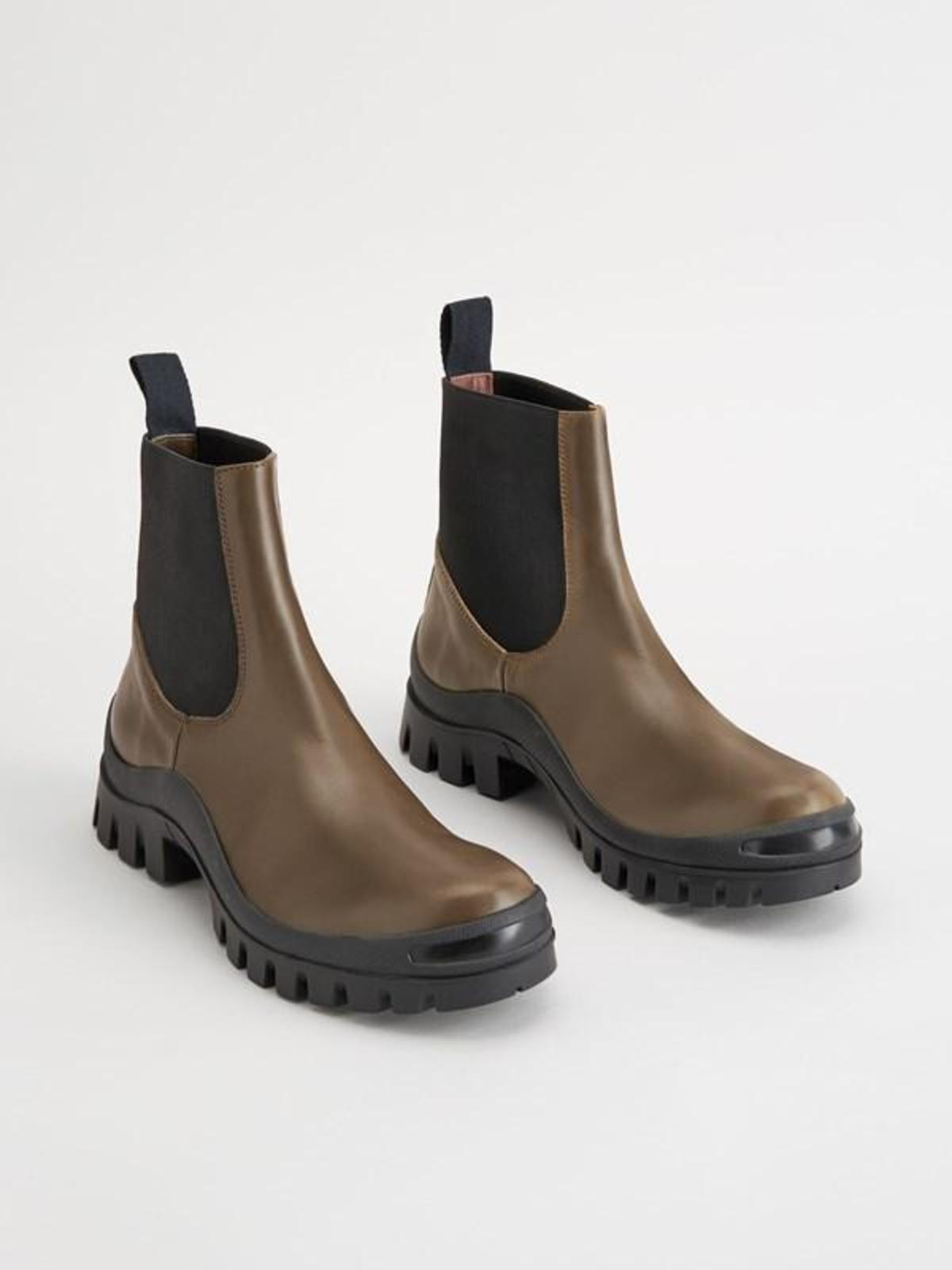 ATP Atelier Catania Chunky Boots - Khaki Brown | Garmentory