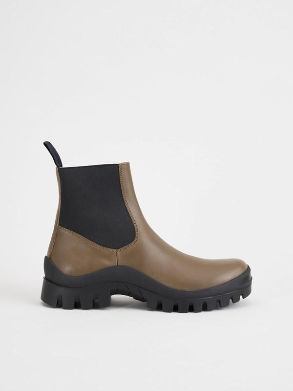 ATP Atelier Catania Chunky Boots - Khaki Brown | Garmentory