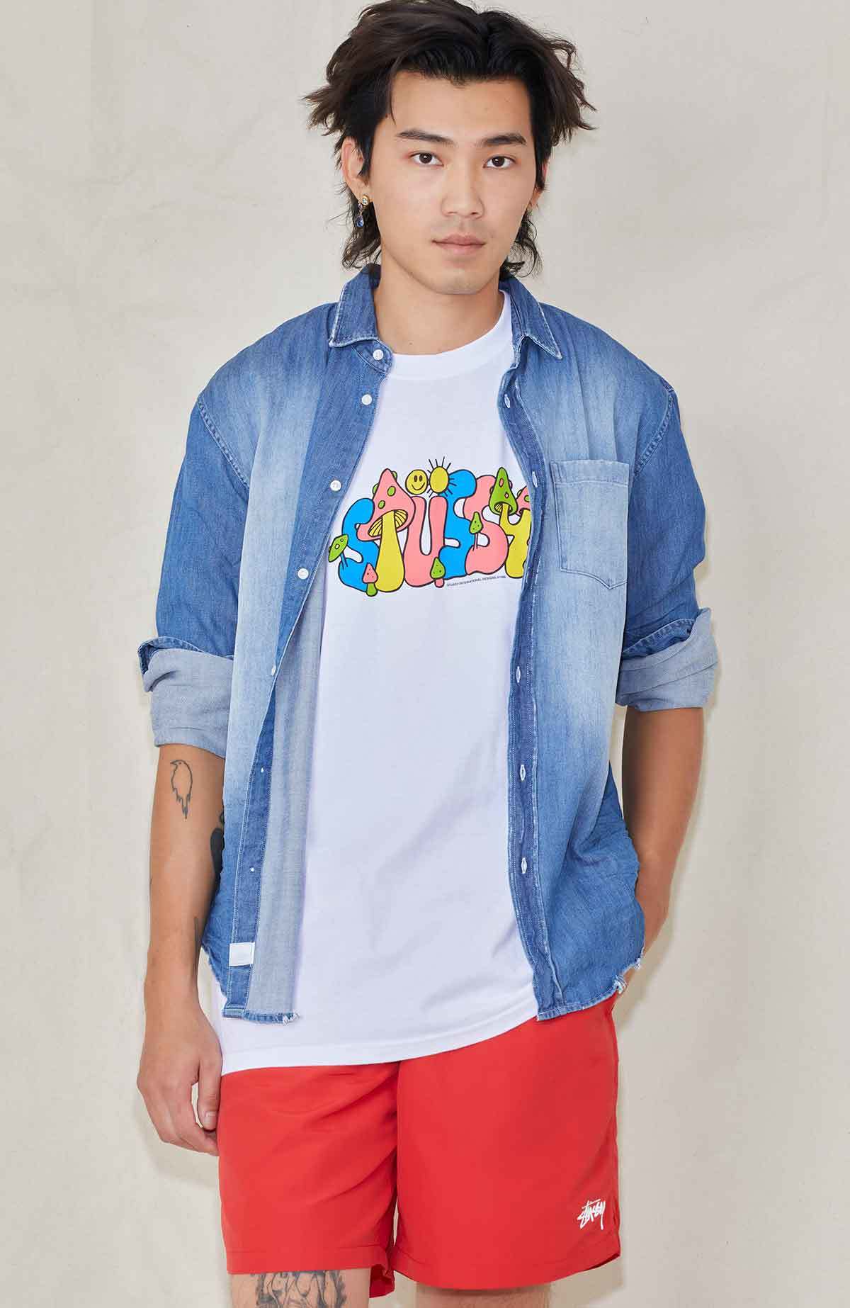 Frank & Eileen Luke Distressed Denim Shirt - Indigo | Garmentory