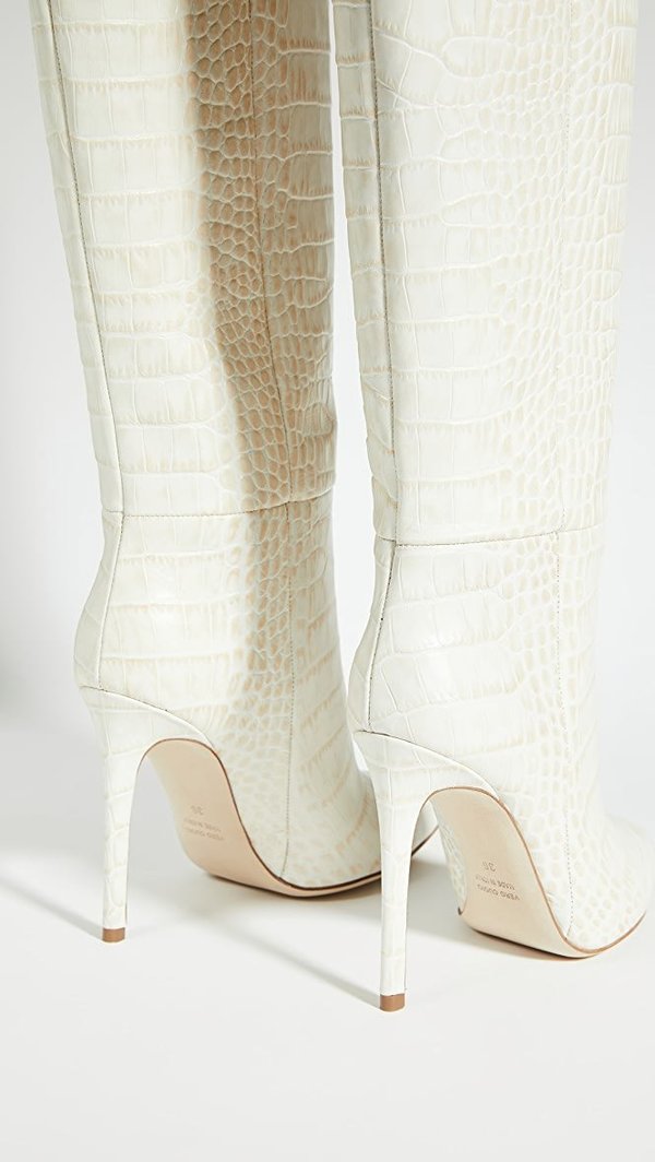 paris texas white croc boots