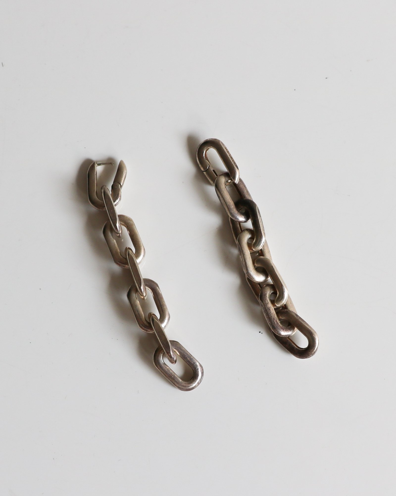 Pre-loved] Ambush Chunky Chain Link Earrings - Silver