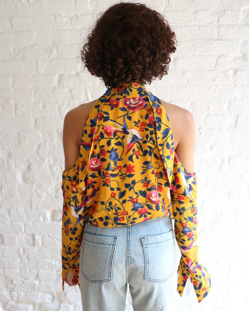 [pre-loved] Tanya Taylor Floral Blouse - yellow floral