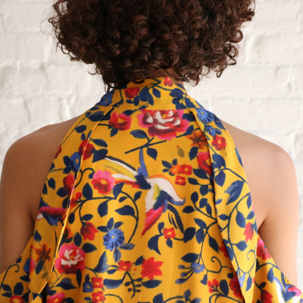 [pre-loved] Tanya Taylor Floral Blouse - yellow floral - Image 5 of 5