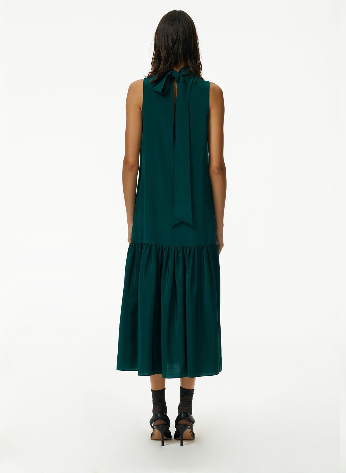 Tibi Eco Silk Drop Waist Dress | Garmentory