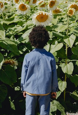 kids Petits Vilains Oscar Chore Shirt - Blue kids Petits Vilains Oscar Chore Shirt - Blue
