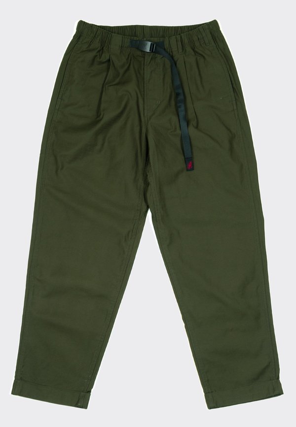Gramicci Tuck Tapered Back Satin Pants 
