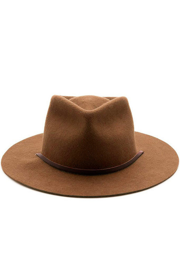 Yellow108 Eastwood Hat Caramel Wool | Garmentory display picture 2