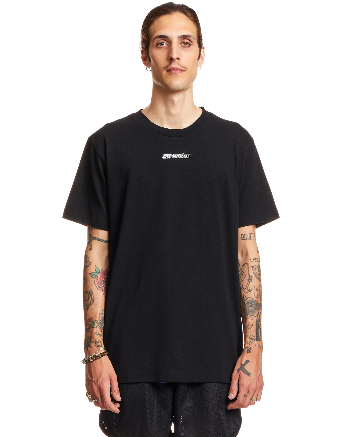Off-White Marker Arrows Slim-fit T-shirt - Black/Red | Garmentory