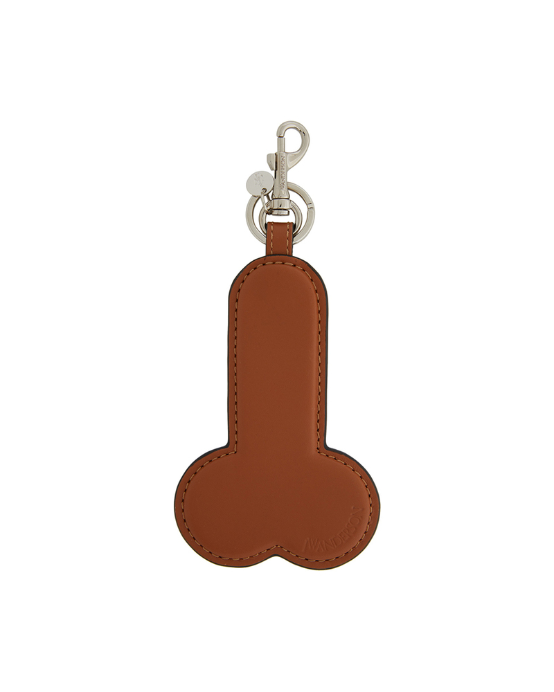 JW Anderson Penis Keyring - Brown | Garmentory