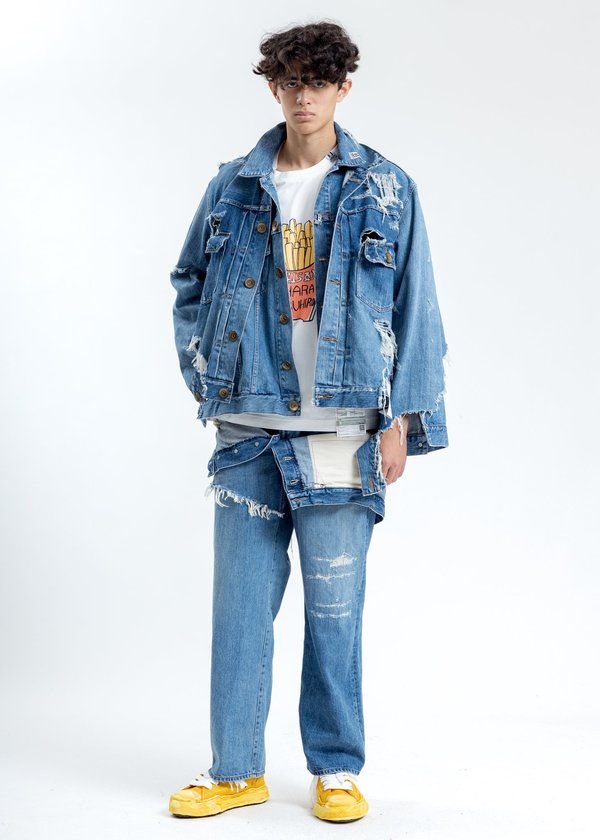 Mihara Yasuhiro Broken Layer Denim Jacket - Indigo | Garmentory