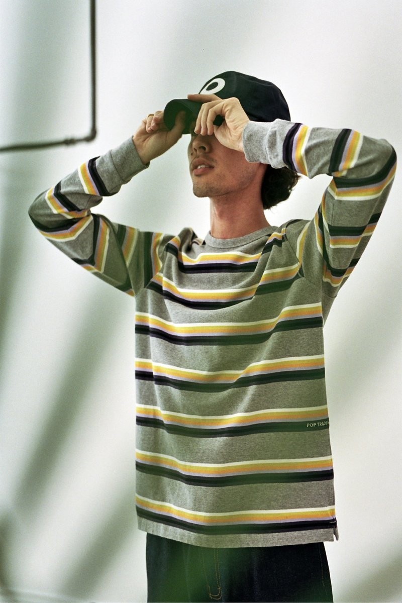 Pop Trading Company Striped Longsleeve - Multicolor