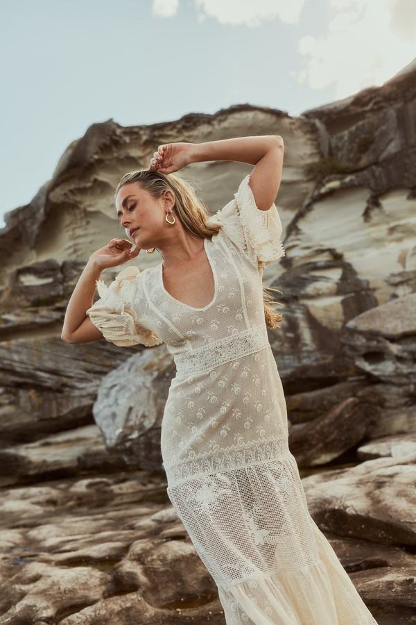 Jen's Pirate Booty Rainforest Maxi Dress - Natural | Garmentory