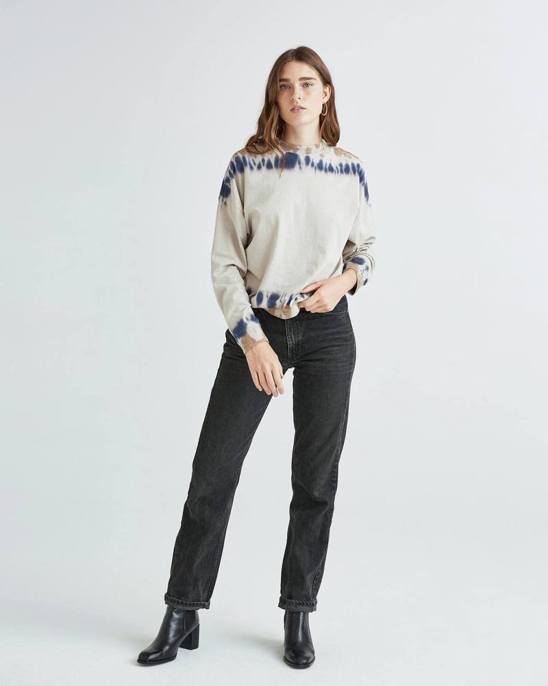 Richer Poorer Relaxed Long Sleeve Pullover - Tie Dye