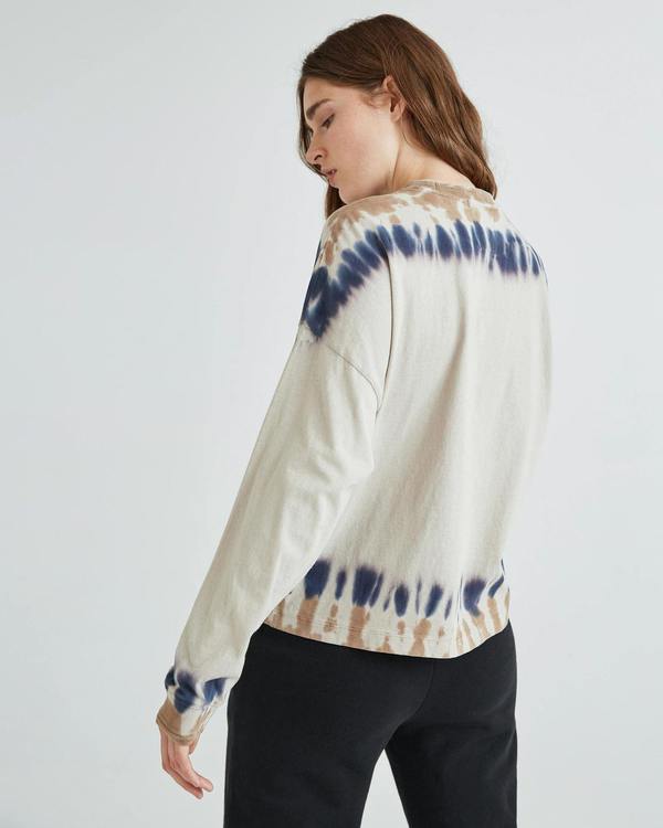 Richer Poorer Relaxed Long Sleeve Pullover - Tie Dye