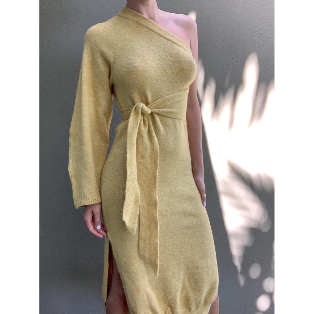 nanushka one shoulder dress Nanushka Brown One-Shoulder Cedro Dress Nanushka