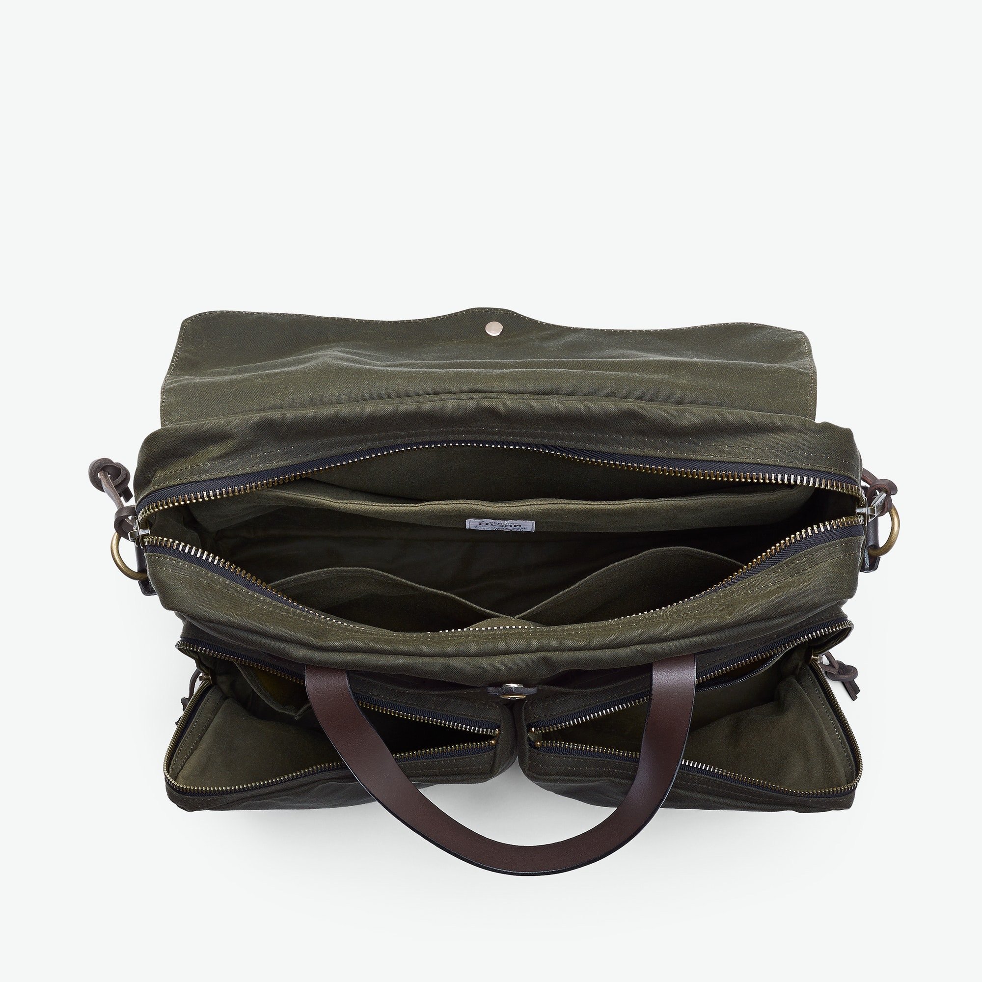Filson 24 Hour Tin Cloth Briefcase Otter Green Garmentory